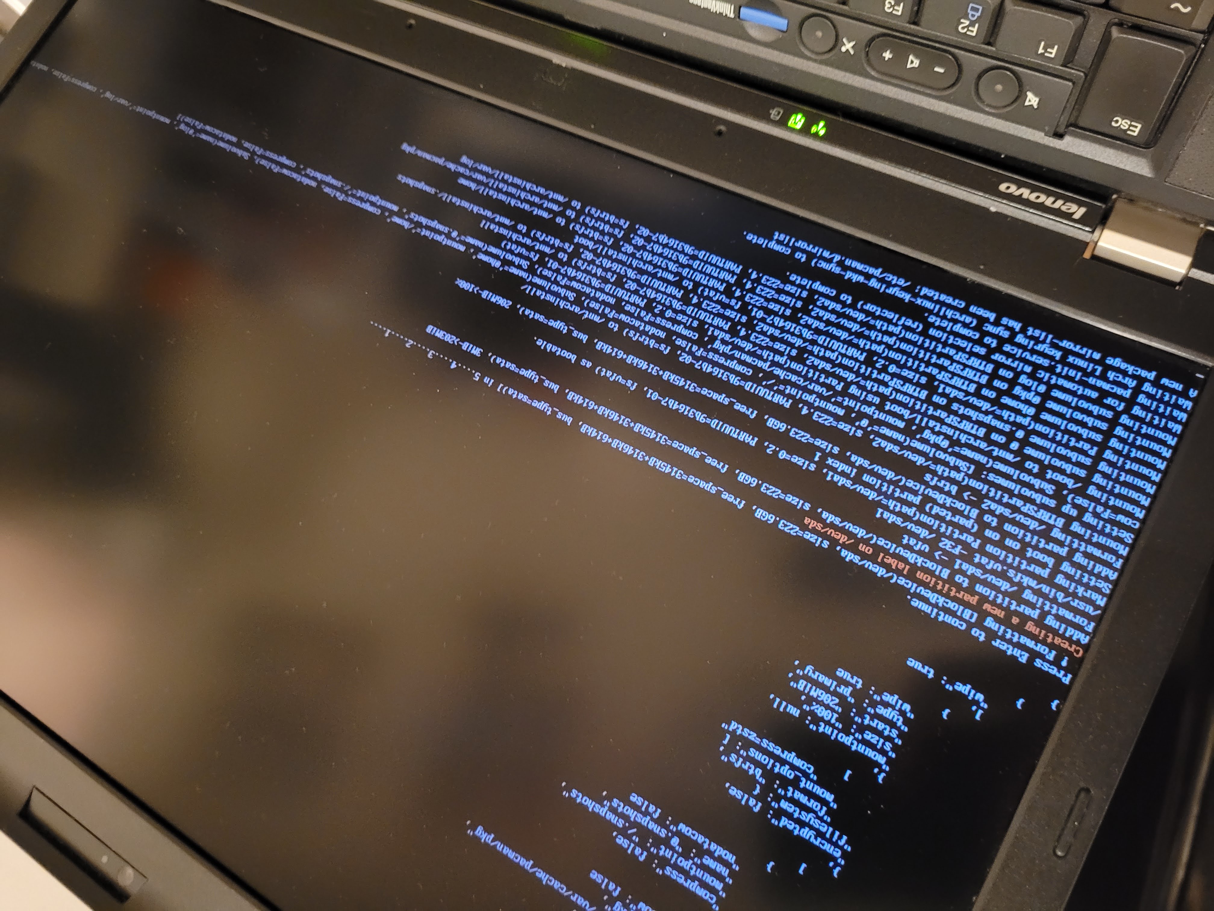 arch install error